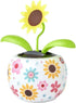 Sunflower Solar Dancing Flower Insect for Car Decoration, Cute Solar Power Flip Flap Swing Dancing Flower, 1 Pc