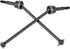 RC Car Drive Shaft, 2 Pcs Metal Front Rear Universal Drive Shaft for HIMOTO E10MTL E10MT (Black)