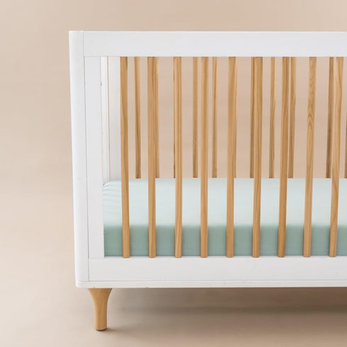 Ultra-Gentle Standard Fitted Crib Sheet - Bamboo Rayon Crib Sheet in Sage