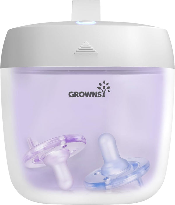 GROWNSY Pacifier Sanitizer Portable, UV Light Sanitizer on The Go for Baby,