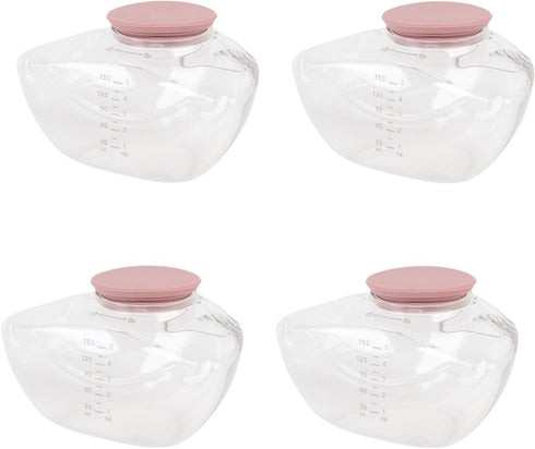 Decumeby M9 4 150ML Replacement Milk Collection Cup Pcs Odorless Food Grade Wearable Breastpump Cups Easy to Clean