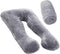 MOON PINE Pregnancy Pillow Cover, U Shaped Body Pillow Cover Only, Velvet