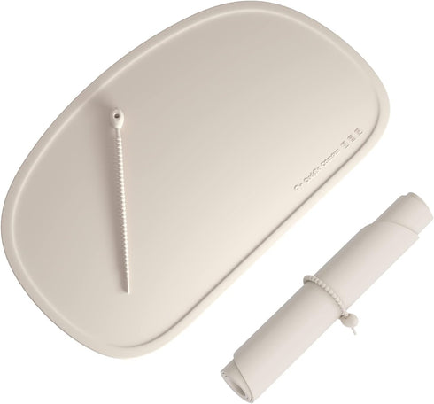 Cuddle Campus Silicone Placemat for Kids, Non-Slip Table Setting with Raised Edges, Comes with String for Storage