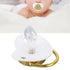 Set Baby Pacifier, Stylish DIY Photo Decoration Infant Bling Pacifier Clip for Newborn (White M)