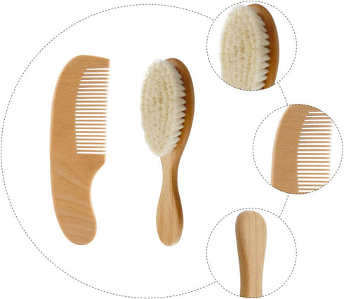 Set BESTonZON Boy Girl Hair Washing Brush Soft Wool Scalp Massage Comb for Boy Girl Gentle Head Cleaning Tool for Hair