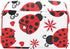 NZOOHY Backpack Mommy DayPack Red Hearts Ladybird Personalized Diaper Bag with Name,Custom Bag Nursing Baby Bags Travel