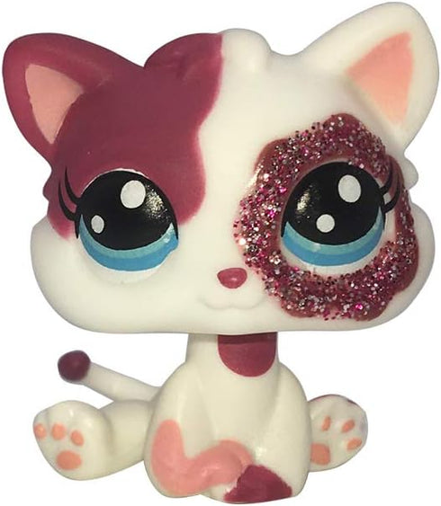 Custom-Made Baby Kitty Pet Shop Toy, Short Hair Cat Mini Bobble Head Animal Figure, 1 Inch Kitten