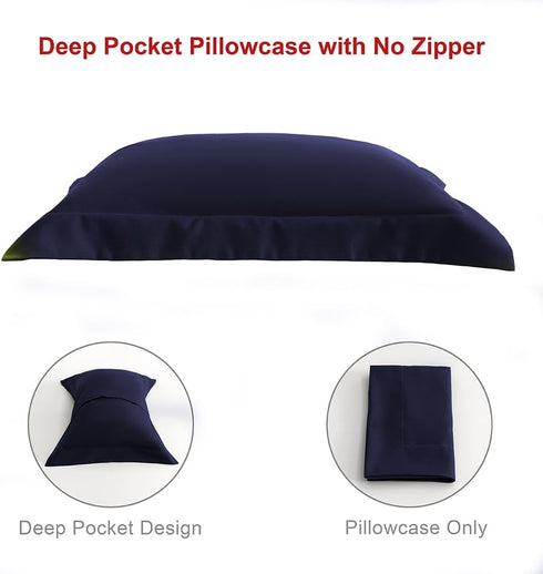 NookZuzu 3 Set,Navy Set 3-Piece Set Set Piece Toddler Sheet Basics Bed Sheet for Toddler,Microfiber Sheet Soft