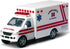KiNSMART Rescue Team Ambulance, 5" Die Cast Metal Cabin with Pullback Action