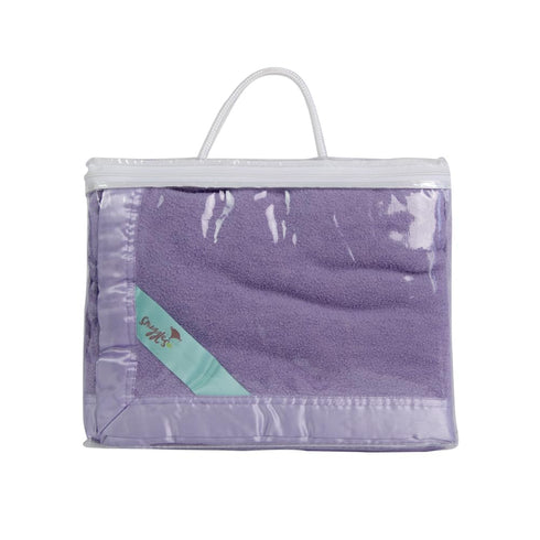 34 47 inches Bamboo Rayon Soft Purple Toddler Security Blanket - Thermal Lavender Baby Blanket with Satin Edging