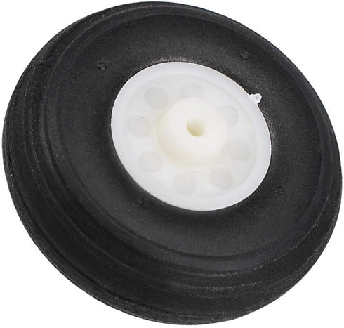 uxcell 2pcs Tire and Wheel Sets for RC Airplane, 1.43" PU Sponge Tire with Plastic Hub.