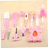 Jualyue Set 13 PCS/Set, Baby Healthcare and Grooming Kit Baby Nasal Aspirator Nail Clipper Hairbrush Newborn Daily