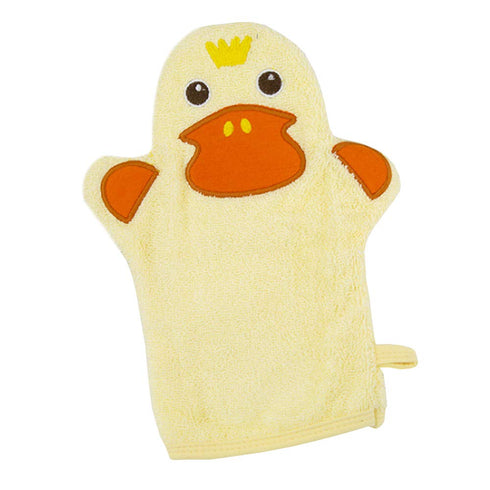 Topwon Bath Mitten Glove for Kids, Cute Animal Shower Bathing Mitt, Cotton Soft Wash Gloves for Baby Toddler
