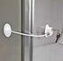 1 Pack Refrigerator Lock with 2 Keys, Dorm Freezer Door Lock and Child Safety Cabinet Lock with Strong Adhesive
