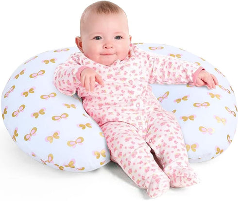 Little Grape Land Nursing Pillow, Breastfeeding Pillows for Mom with Removable Cover
