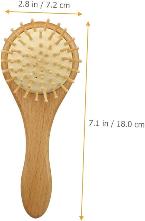 Set YARNOW Hair Brush and Comb Silicone Bath Scrubber for Newborns Soft Wool Brush for Delicate Scalp Care Shower Gift
