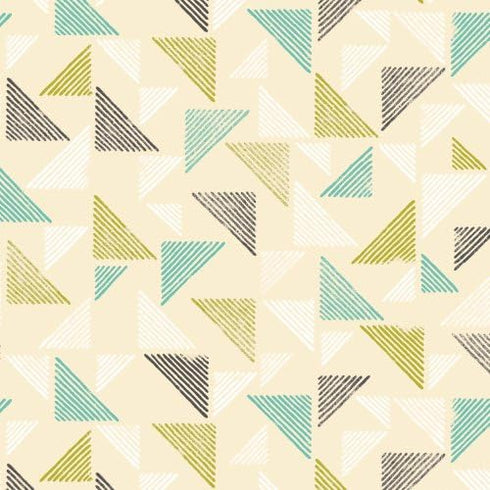Organic Fitted Crib Sheet - Triangles