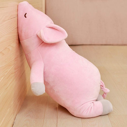 Stuffed Plush Pig Animal Toy, 20 Inches Pink Piggy Plushie, Super Soft Cuddly Pillow for Kids Room Decor