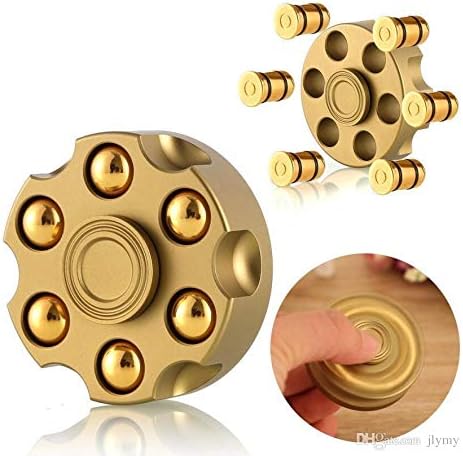 Alloy Metal Fidget Spinners Toy - Cool Sensory Handheld Finger Spinner for Stress Relief, Gold