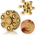 Alloy Metal Fidget Spinners Toy - Cool Sensory Handheld Finger Spinner for Stress Relief, Gold