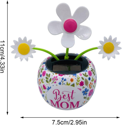 Solar Dancer Figure - Solar Powered Dancing Flower for Car Dashboard and Home Desk Decor