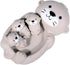 Miracland Otter Bath Toy Set - Mother and 3 Baby Otters, Lovely Family