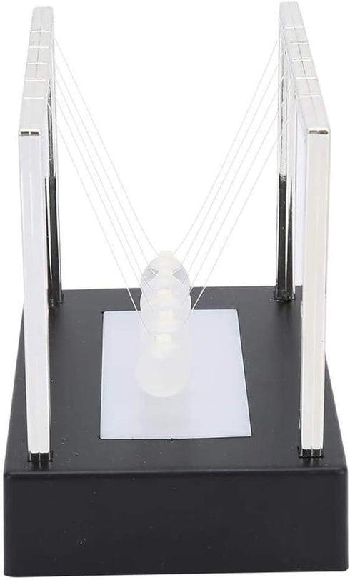 Newton's Cradle Balance Ball LED Light Up Pendulum Balls, Physics Science Ornaments for Desk Decoration