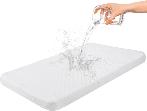 Baby Bassinet Mattress Topper Compatible with Mika Micky/Baby Delight/Pamo Babe/ANGELBLISS Bassinet, Breathable,