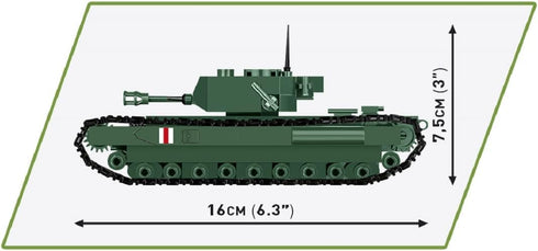 Set, 315 COBI Historical Collection World War II Churchhill MK. IV Tank Building Pieces