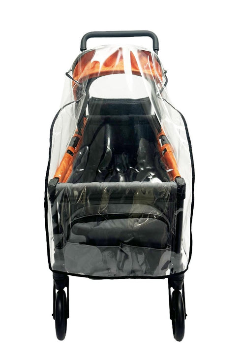 Rain and Wind Cover for Jeep Sport All-Terrain Stroller Wagon, Clear Design, Ventilation Holes, Maximum Coverage