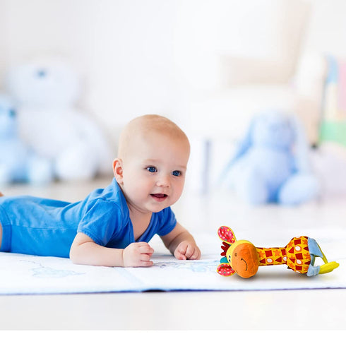 HUADADA Baby Soft Rattles Shaker, Infant Developmental Hand Grip Toys, Sensory Learning Toys for 3-12 Months