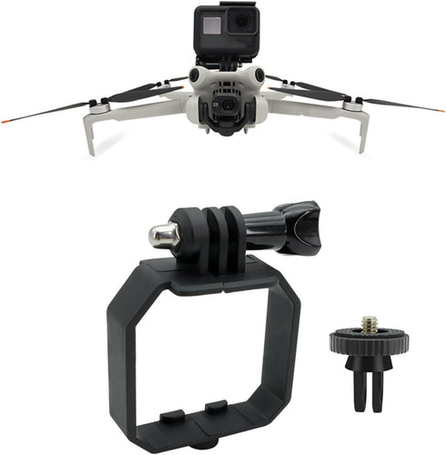 Mini 4 Pro Drone Camera Mount, Top Carry Extension Bracket with 1/4 Screw Tripod Mount Adapter for DJI Mini 4 Pro/Mini 3