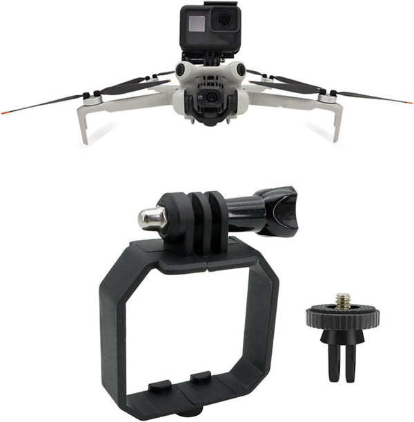 Mini 4 Pro Drone Camera Mount, Top Carry Extension Bracket with 1/4 Screw Tripod Mount Adapter for DJI Mini 4 Pro/Mini 3