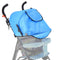 Baby Stroller Sun Shade Cover, Universal Canopy Awning for Pushchair, Baby Buggy with Pockets and Mesh Window (Blue)