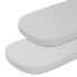TILLYOU Baby Bassinet Sheets, Cotton 2 Pack, 31.5"x18" Breathable Mattress Protector, Gray