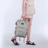 ZOUNICH Multifunction Waterproof Diaper Bag Backpack, Stylish Nappy Travel Bag with Changing Mat, Gray