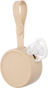 2 Skip Hop Baby Silicone Pacifier Holder Case with Easy-Access Opening and Strap, Fits Pacifiers, Oat