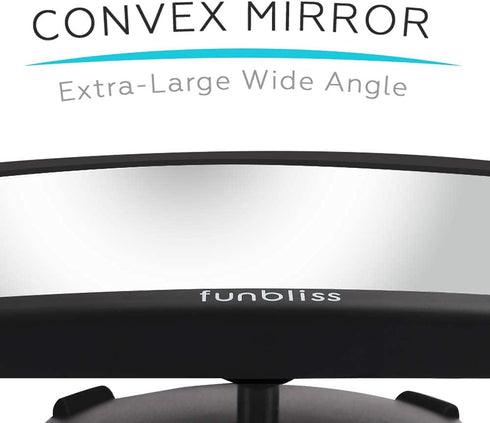 Baby Car Mirror - Most Stable Backseat Mirror with Premium Matte Finish, Secure and Shatterproof, Black