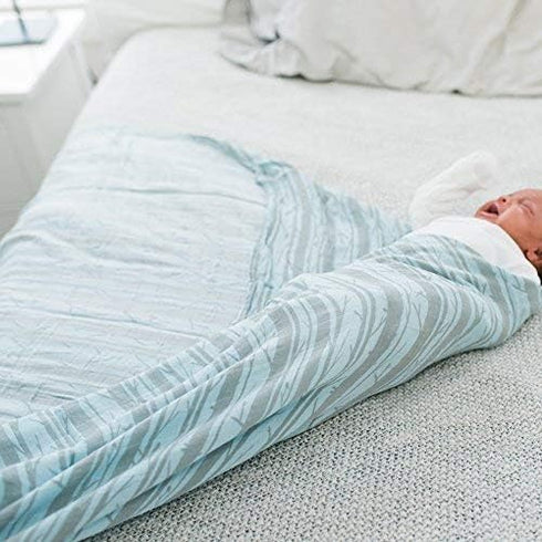 2-Pack 47" 47" GRACED SOFT LUXURIES Muslin Swaddle Blankets | Breathable, Luxury, Soft & Decorative Baby Swaddle