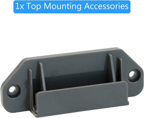 WOMHOM Retractable Baby Gates Replacement Parts Kit (Grey) Extra Wide Baby Gate Full Set Wall Mounting Accessories with Brackets Anchors and Screws Retractable Dog Gate Accessories