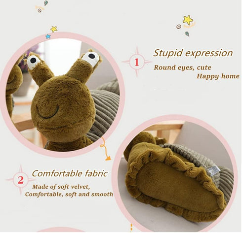 JOSON 11 Inch Snail Plush Toy Dolls, Soft Stuffed Animals for Boys and Girls Birthday