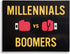 The Imagineering Company Millennials vs Boomers | Trivia Card Game for Ages Where Smartest Generation Wins | More Than 200 Trivia Question Cards to Test Your Generational IQ (Millennials vs Boomers)