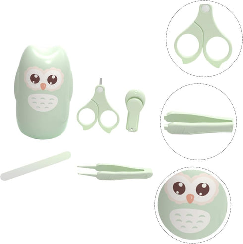 Set Anti-Pinch minkissy Baby Nail Clipper Safe Toddler Nail Scissors Portable Design for Newborn Care
