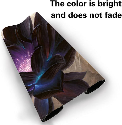 Board Game TCG Playmat - 60X35 cm Mousepad for MTG CCG RPG Trading Card Game (Black-Lotus)
