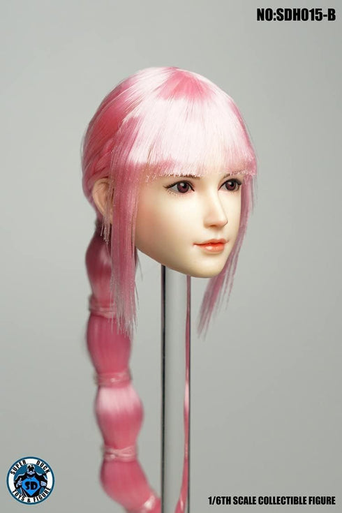 Super Duck SDH015 - 1/6 Scale Female Head Sculpt for 12 Inch Asian Women Action Figure B