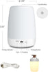 3 200H Night Light for Kids & Nursery - Rechargeable Touch Lamp, Portable Nursing Lamp with Soft & Warm Light