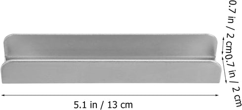 Healvian 2pcs Fence Reinforcement Grooves - U Shaped Gates Groove Steel Pet Gate Door Reinforcement Tools for Stairs