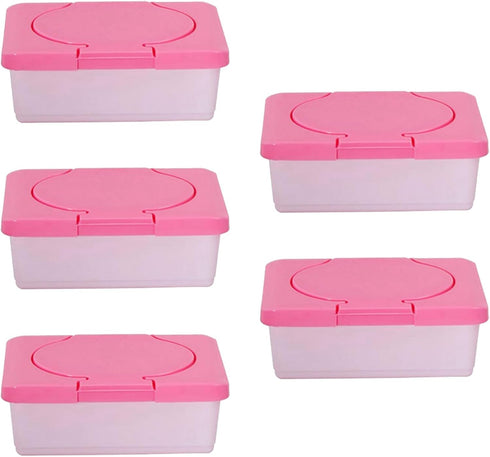 Cwmiibili 5X Dry & Wet Tissue Paper Case Care Baby Wipes Napkin Storage