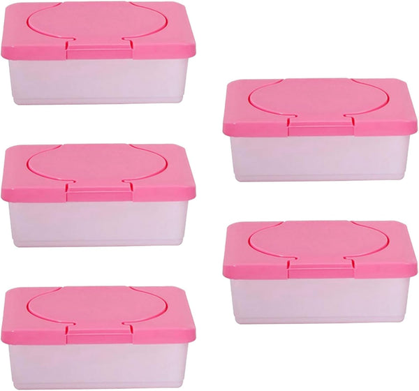Cwmiibili 5X Dry & Wet Tissue Paper Case Care Baby Wipes Napkin Storage