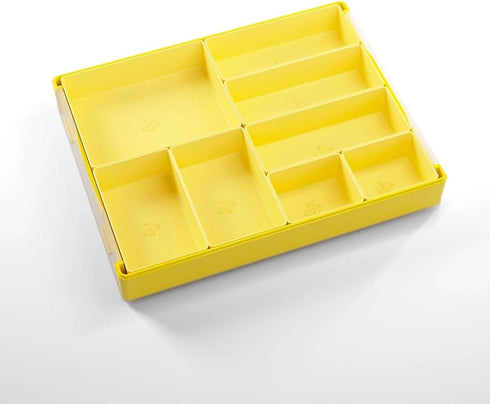 Token Silo Card Add On - 3-Piece Set of Game Trays, Organize Game Cards, Tokens, Dials, and Dice, Yellow Color